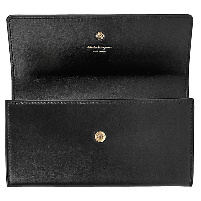 フェラガモ 長財布 レディース ブランド Ferragamo ITALY 22D999 NER ブラック