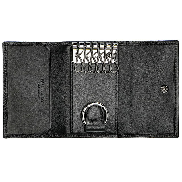 ブルガリ キーケース メンズ レディース BVLGARI レザー 280887 BLK ブラック ブランド 高級 おしゃれ プレゼント 実用的