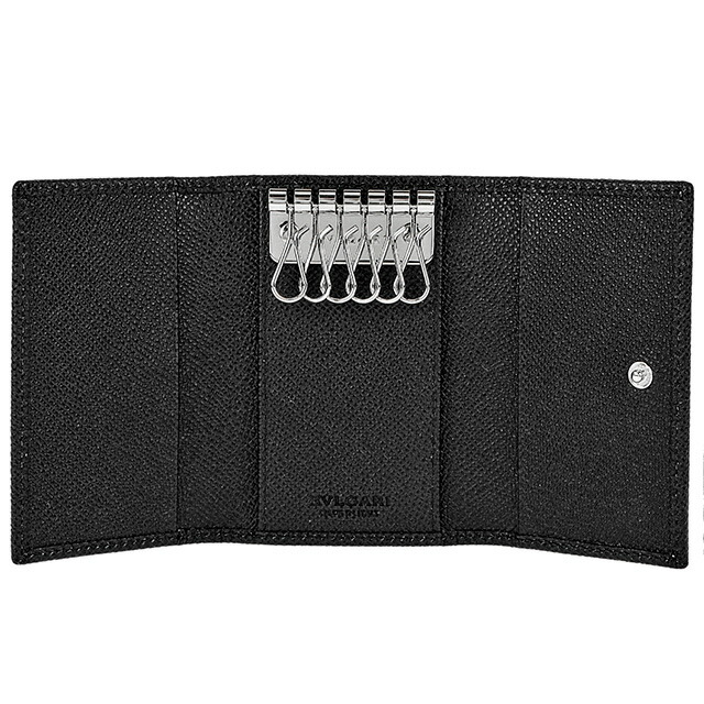 ブルガリ キーケース メンズ BVLGARI 282234 BLK ブラック ブランド 高級 おしゃれ プレゼント 実用的