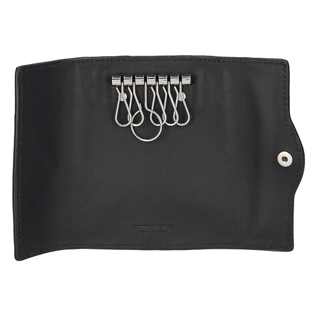 ボッテガ・ヴェネタ キーケース メンズ レディース BOTTEGA VENETA イントレチャート レザー 284137 V3UN1 8803 ブラック ブランド 高級 おしゃれ プレゼント 実用的