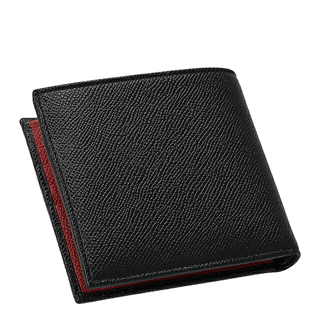 ブルガリ 二つ折り財布 二折財布 メンズ ブランド BVLGARI 288273 BLK ブラック/レッド