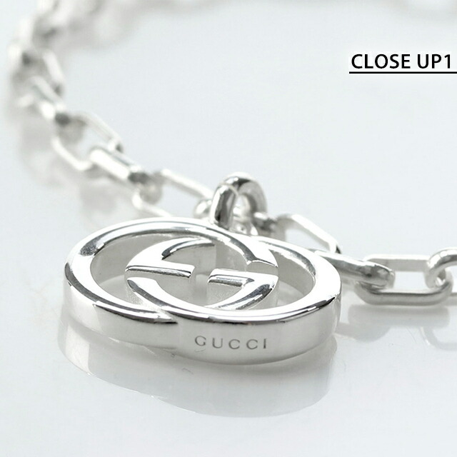 グッチ ブレスレット メンズ ブランド GUCCI インターロッキングG XL チェーン シルバー925 295711 J8400 8106 シルバー アクセサリー