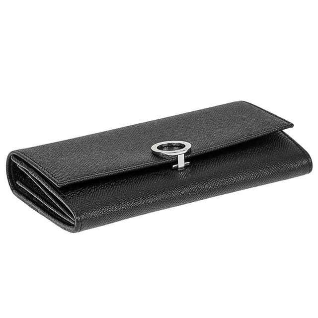 ブルガリ 長財布 メンズ レディース BVLGARI レザー 30414GRAIN BLK ブラック ウォレット ブランド 高級 おしゃれ プレゼント 実用的