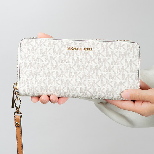 マイケルコース 長財布 メンズ レディース ブランド MICHAEL KORS 32F1GJ6E7B バニラホワイト