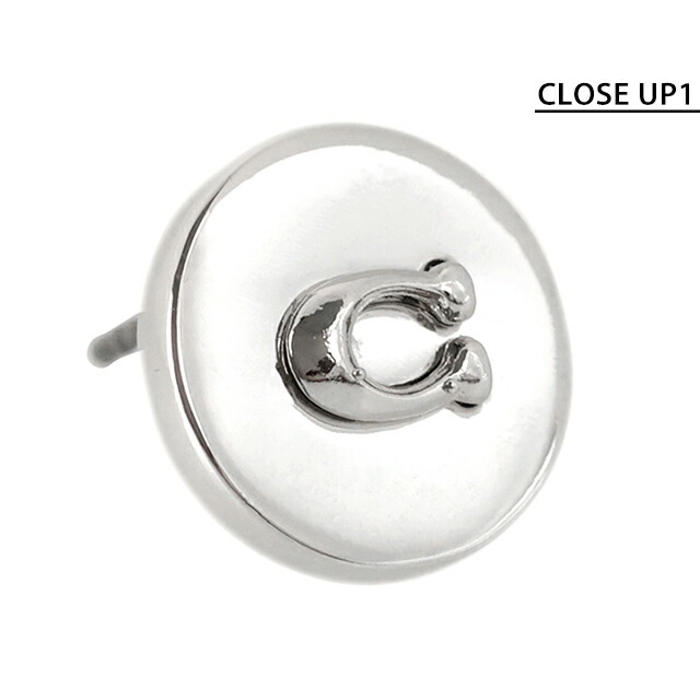 コーチ ピアス レディース ブランド COACH スタッド 両耳用 352957 RHO 030 シルバー アクセサリー