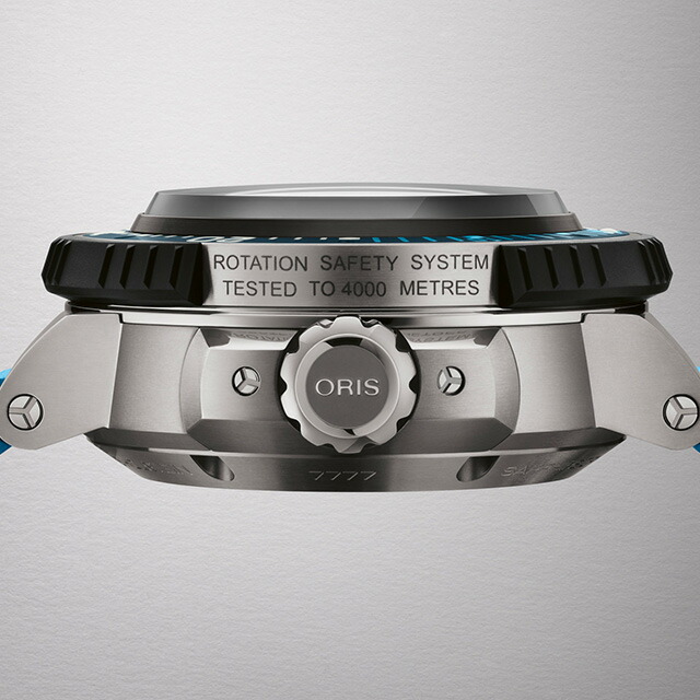 オリス アクイス プロ 49.5mm 自動巻き 腕時計 メンズ ダイバーズウォッチ ORIS 01 400 7777 7155-Set アナログ ブルー スイス製 高級 ブランド おしゃれ 防水 プレゼント 男性 実用的