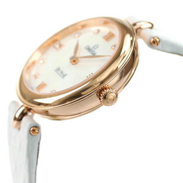 オメガ デビル プレステージ デュードロップ 27.4mm クオーツ K18 レディース 腕時計 424.53.27.60.55.002 OMEGA 高級 ブランド おしゃれ 防水 軽い 華奢 プレゼント 女性 実用的