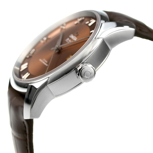 オメガ デビル アワービジョン 41mm 自動巻き 腕時計 メンズ 革ベルト OMEGA 433.13.41.21.10.001 アナログ ブラウン ダークブラウン スイス製 高級 ブランド おしゃれ 防水 プレゼント 男性 実用的