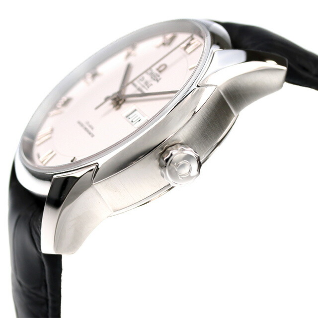 オメガ デビル アワービジョン 41mm 自動巻き 腕時計 メンズ 革ベルト OMEGA 433.13.41.22.02.001 アナログ シルバー ブラック 黒 スイス製 高級 ブランド おしゃれ 防水 プレゼント 男性 実用的