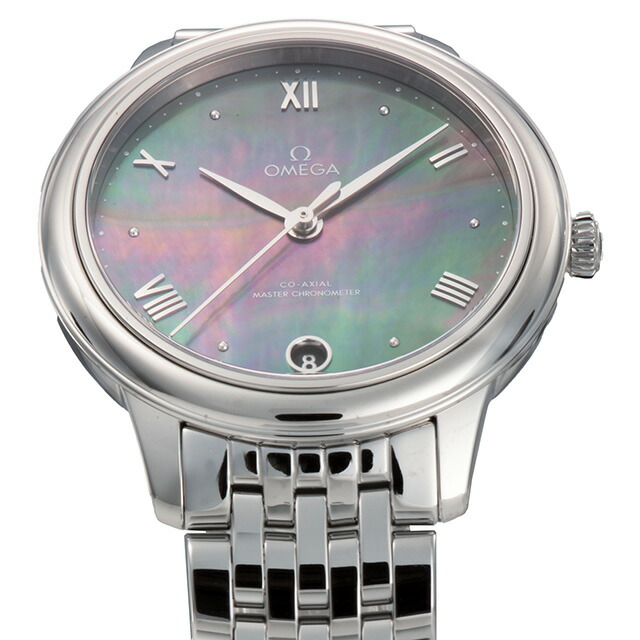 オメガ デ・ヴィル プレステージ 34mm 自動巻き 腕時計 レディース OMEGA 434.10.34.20.07.001 アナログ グレーシェル スイス製 高級 ブランド おしゃれ 防水 軽い 華奢 プレゼント 女性 実用的