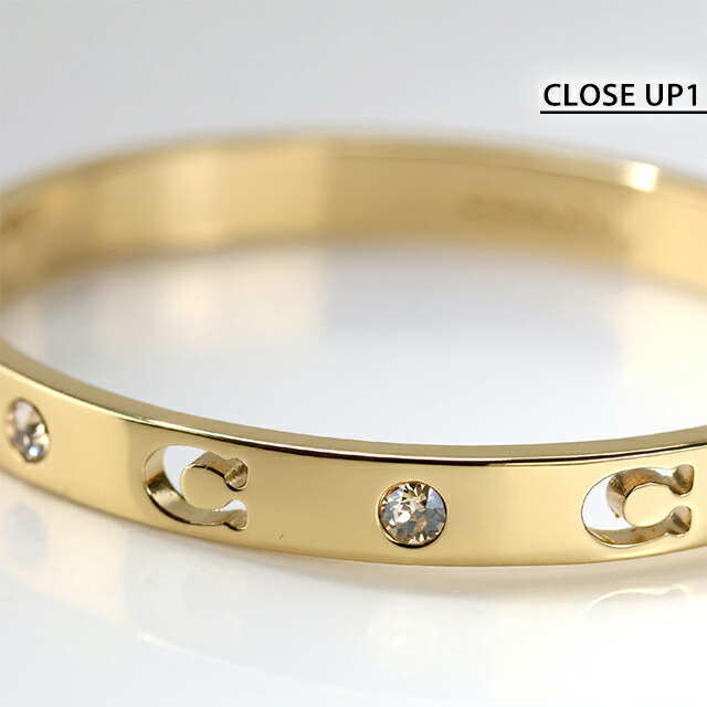 コーチ バングル レディース ブランド COACH ロゴ 440616GLD710 ゴールド アクセサリー