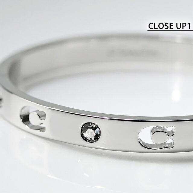 コーチ バングル レディース ブランド COACH ロゴ 440616RHO030 シルバー アクセサリー