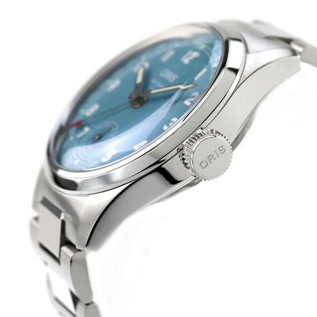 オリス ビッククラウン ポインターデイト 38mm 手巻き 腕時計 ブランド メンズ レディース ORIS 01 473 7786 4065-07 8 19 06 アナログ スカイブルー スイス製 高級 おしゃれ 防水 プレゼント 実用的