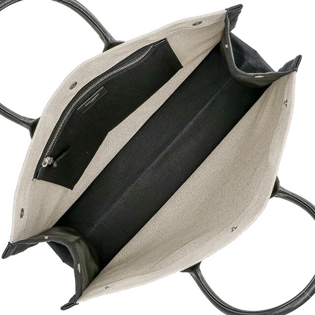 イヴ・サンローラン トートバッグ メンズ レディース Yves Saint Laurent 509415-FAAVU ホワイト／ブラック 軽量 手提げ ブランド 高級 おしゃれ プレゼント 男性 実用的 かっこいい