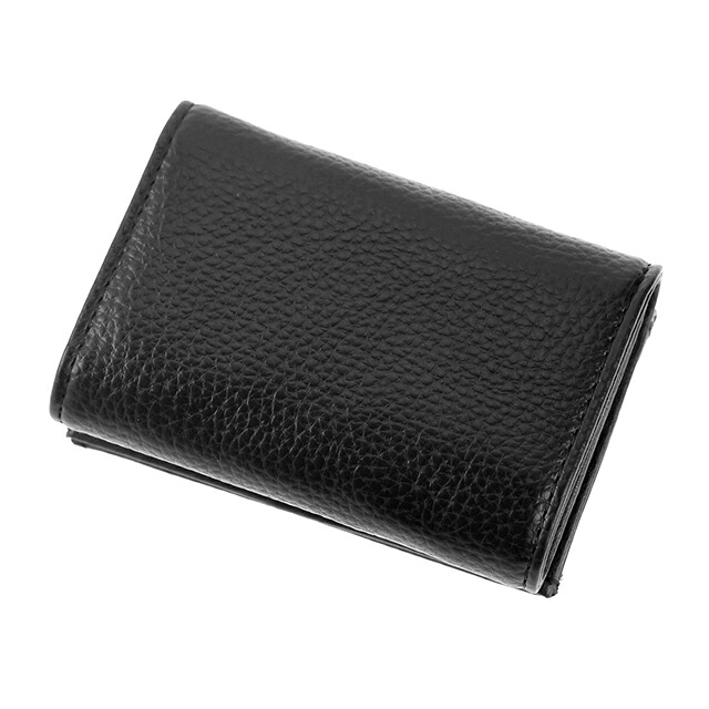ヴィヴィアン ウエストウッド 三つ折り財布 コンパクト 三折財布 レディース ブランド Vivienne Westwood PU GRAIN 革 レザーウォレット 小銭入れあり ロゴ 51150009 S000D N403 BLACK ビビアン 高級 おしゃれ プレゼント 実用的