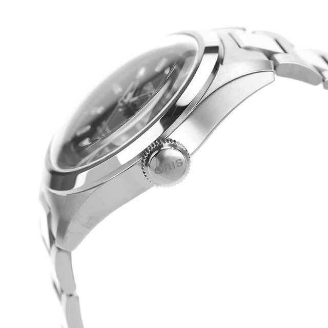 オリス ビッククラウン 34mm 自動巻き 腕時計 ブランド メンズ レディース ダイヤモンド ORIS 01 531 7797 4094-07 8 17 06 アナログ ブラック 黒 スイス製 高級 おしゃれ 防水 プレゼント 実用的