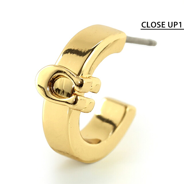 コーチ ピアス レディース COACH ロゴ スタッド 両耳用 560724GLD710 ゴールド アクセサリー ジュエリー ブランド 高級 おしゃれ プレゼント 女性 実用的 かわいい
