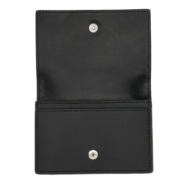 ボッテガ・ヴェネタ 名刺入れ メンズ BOTTEGA VENETA イントレチャート レザー 593115 V3UH2 8803 ブラック ブランド 高級 おしゃれ プレゼント 実用的