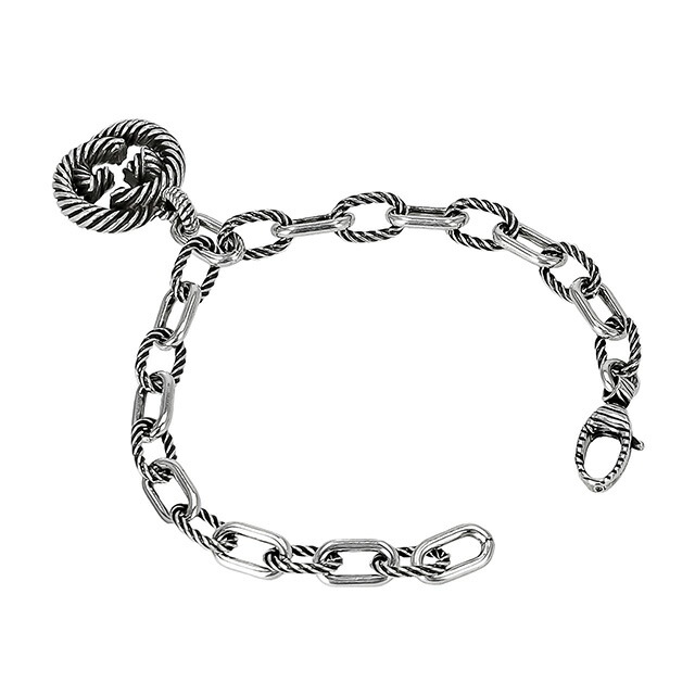 グッチ ブレスレット メンズ ブランド GUCCI 607158-J8400 シルバー