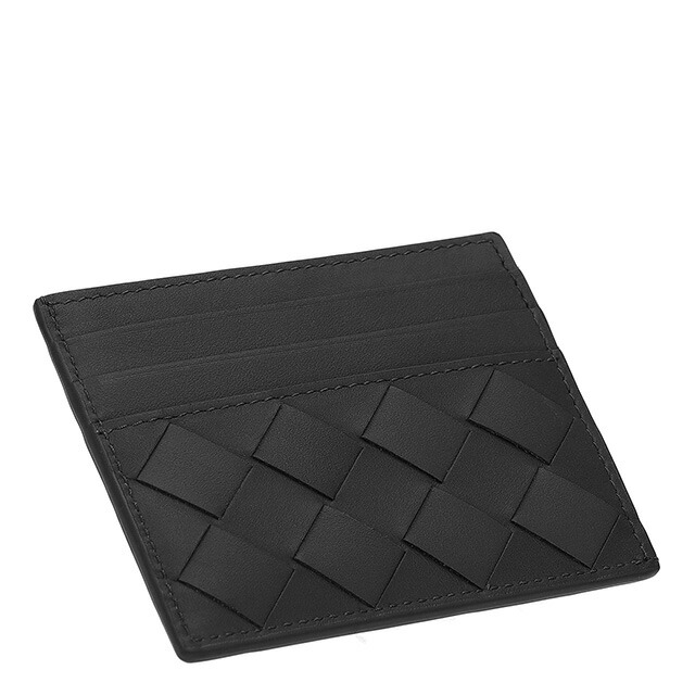 ボッテガ・ヴェネタ カードケース メンズ レディース ブランド BOTTEGA VENETA 607361-V3US3 8966 ブラック 定期入れ 高級 おしゃれ プレゼント 実用的