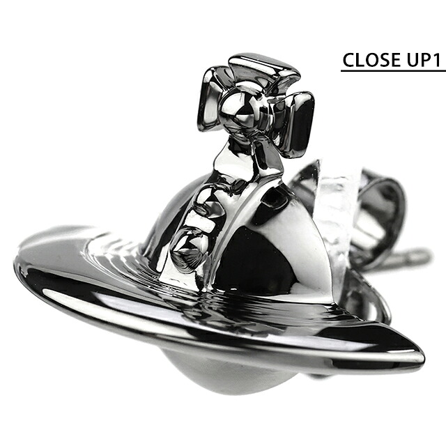 ヴィヴィアン ウエストウッド ピアス レディース Vivienne Westwood ロゴ スタッド 両耳用 62010038-S001 ガンメタル アクセサリー ビビアン ジュエリー ブランド 高級 おしゃれ プレゼント 女性 実用的 かわいい