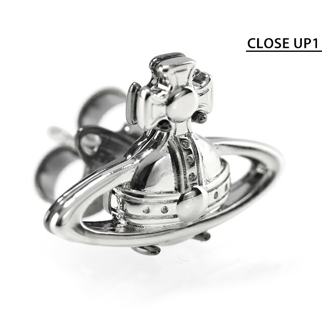 ヴィヴィアン ウエストウッド ピアス メンズ レディース ブランド Vivienne Westwood スゾン スタッド 片耳用 62010046-02P008 表：シルバー 裏：ガンメタル アクセサリー ビビアン