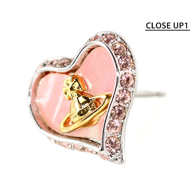 ヴィヴィアン ウエストウッド ピアス レディース Vivienne Westwood ペトラ スタッド 両耳用 62010074 02P659 コーラルピンク シルバー アクセサリー ビビアン ジュエリー ブランド 高級 おしゃれ プレゼント 女性 実用的 かわいい