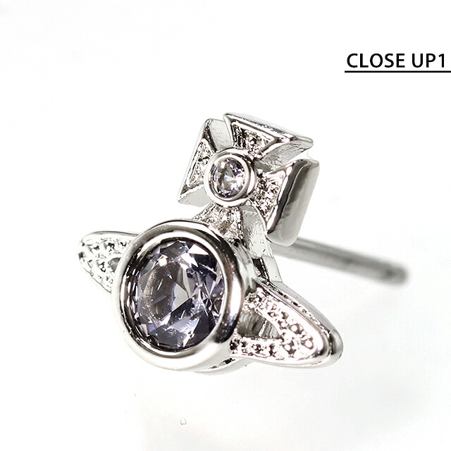 ヴィヴィアン ウエストウッド ピアス メンズ レディース Vivienne Westwood MAN LONDON オーブ ORB スタッド 片耳用 62010239 02P297 シルバー グレー アクセサリー ビビアン ジュエリー ブランド 高級 おしゃれ プレゼント 男性 実用的 かっこいい