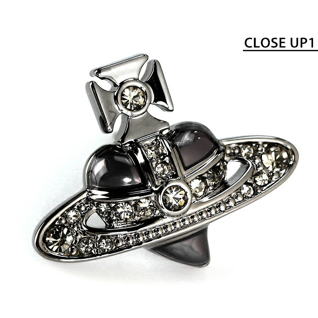 ヴィヴィアン ウエストウッド ピアス メンズ レディース ブランド Vivienne Westwood ディアマンテハート 真鍮 スタッド 片耳用 6201033R-02S322 ガンメタル アクセサリー ビビアン