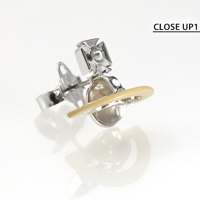 ヴィヴィアン ウエストウッド ピアス メンズ レディース ブランド Vivienne Westwood オリジナル オーブ スタッド 片耳用 62010345 02P674 カーキ アクセサリー ビビアン