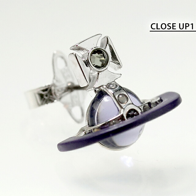 ヴィヴィアン ウエストウッド ピアス メンズ レディース Vivienne Westwood オリジナル オーブ スタッド 片耳用 62010345 02P675 パープル アクセサリー ビビアン ジュエリー ブランド 高級 おしゃれ プレゼント 男性 実用的 かっこいい