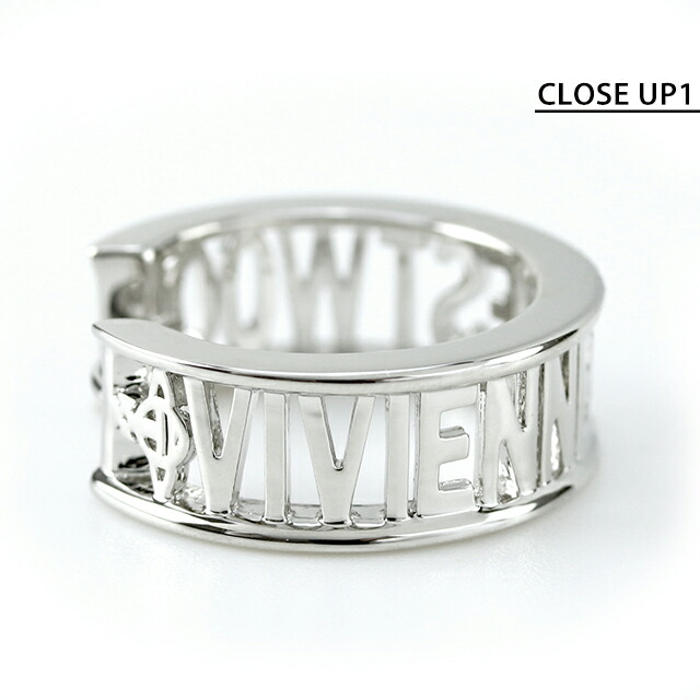 ヴィヴィアン ウエストウッド ピアス メンズ レディース ブランド Vivienne Westwood MAN WESTMINSTER 真鍮 フープ 片耳用 62030052-02P019 シルバー アクセサリー ビビアン