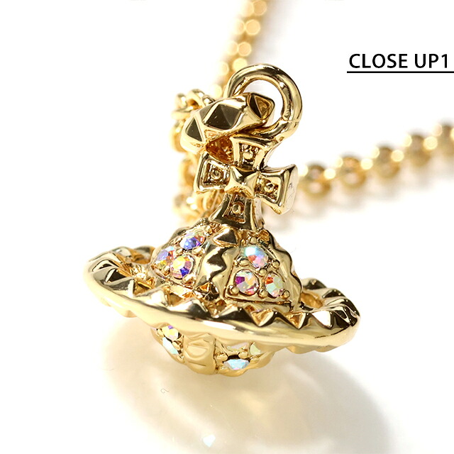 ヴィヴィアン ウエストウッド ネックレス メンズ レディース ブランド Vivienne Westwood メイフェアスモールオーブ 630203EF-02R115 ゴールド アクセサリー ビビアン ジュエリー ブランド 高級 おしゃれ プレゼント 実用的 ペア