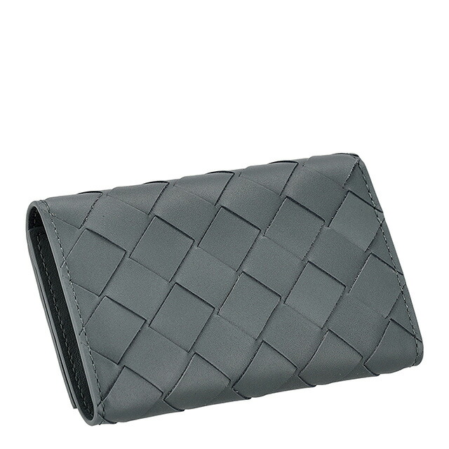 ボッテガ・ヴェネタ キーケース メンズ レディース ブランド BOTTEGA VENETA イントレチャート レザー 630336-V3US1 ブルーグレー 高級 おしゃれ プレゼント 実用的
