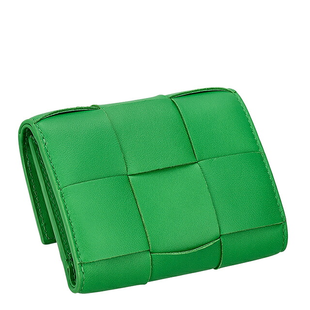 ボッテガ・ヴェネタ 三つ折り財布 三折財布 レディース ブランド BOTTEGA VENETA レザー Italy 651372-V3UO1 3722 グリーン