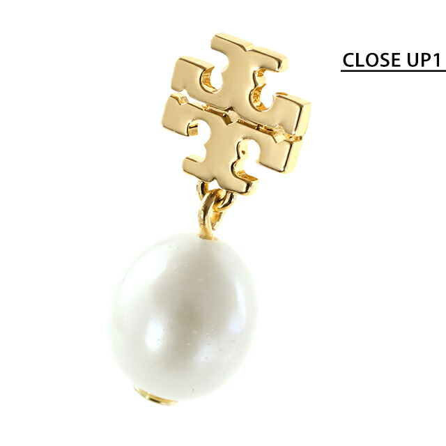 トリーバーチ ピアス レディース ブランド TORY BURCH KIRA PEARL DROP EARRING スタッド 両耳用 65156-709 Tory Gold アクセサリー