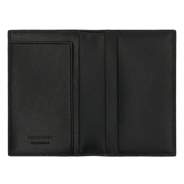 フェラガモ カードケース メンズ Ferragamo 661332CALF NER 770 104 ブラック 定期入れ ブランド 高級 おしゃれ プレゼント 実用的