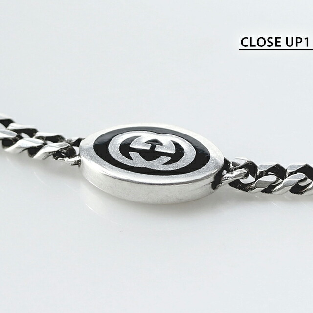 グッチ ブレスレット メンズ ブランド GUCCI インターロッキングG チェーン シルバー925 678657 J8410 8191 シルバー アクセサリー