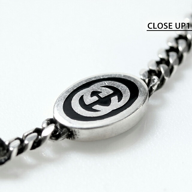 グッチ ブレスレット メンズ ブランド GUCCI インターロッキングG チェーン シルバー925 678657 J8410 8191 シルバー アクセサリー