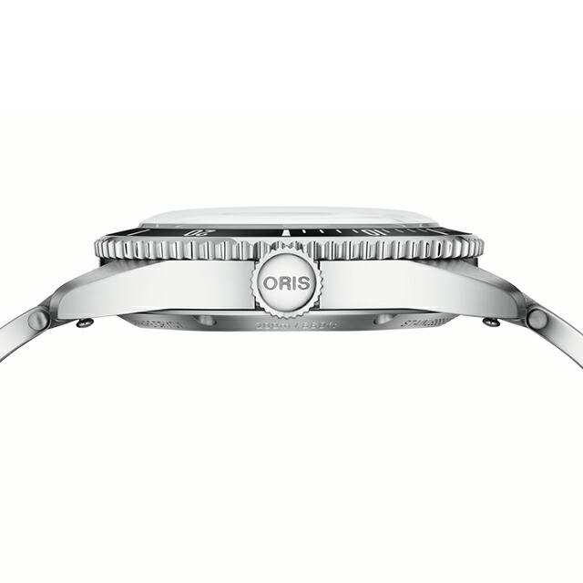 オリス ダイバーズ デイト 39mm 自動巻き 腕時計 メンズ 替えベルト ORIS 01 733 7795 4054-Set アナログ ブラック 黒 スイス製 高級 ブランド おしゃれ 防水 プレゼント 男性 実用的
