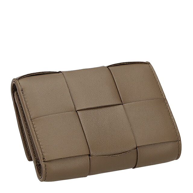 ボッテガ・ヴェネタ 三つ折り財布 三折財布 レディース ブランド BOTTEGA VENETA レザー Italy 750245-V3UO1 2560 ブラウン