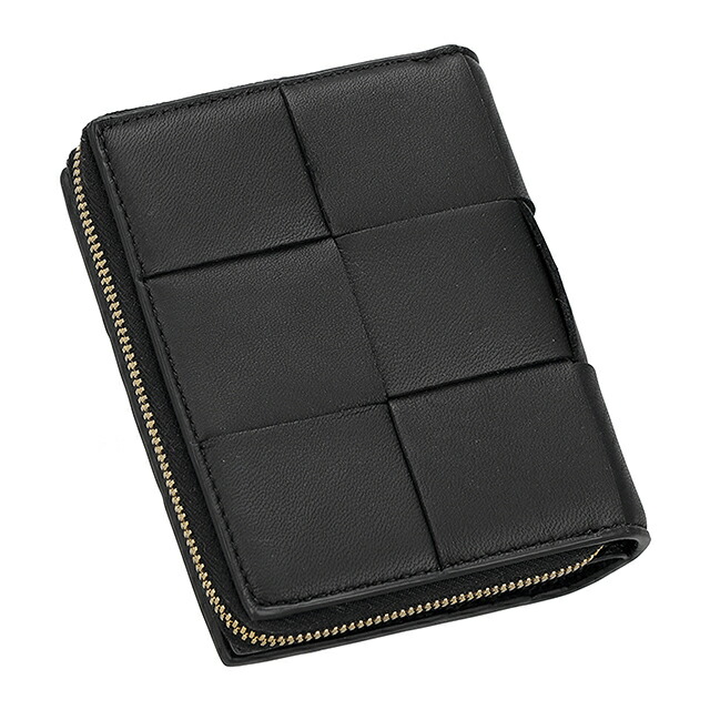 ボッテガ・ヴェネタ 二つ折り財布 二折財布 レディース ブランド BOTTEGA VENETA Italy 750253-V3UO1 8425 ブラック