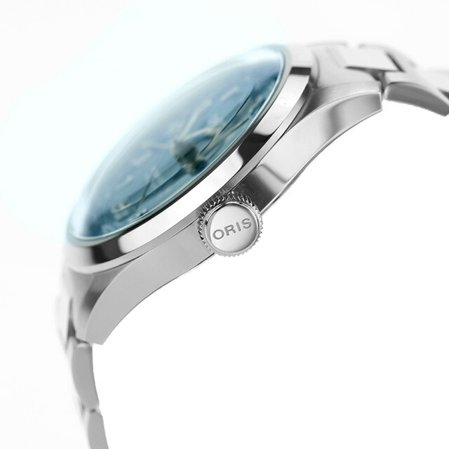 オリス ビッククラウン ポインターデイト 40mm 自動巻き 腕時計 ブランド メンズ ORIS 01 754 7798 4065-07 8 20 06 アナログ ブルー スイス製 高級 おしゃれ 防水 プレゼント 男性 実用的