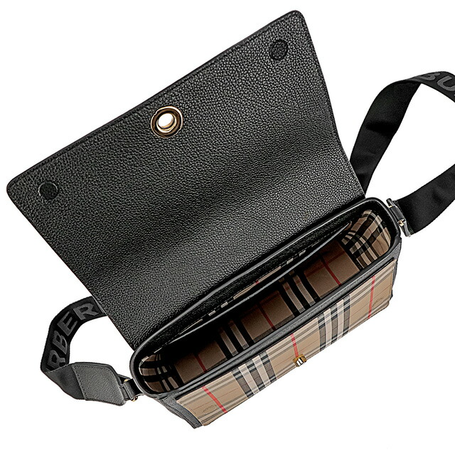 バ－バリ－ ショルダーバッグ レディース BURBERRY チェック 8021110 ブラック 斜めがけ ブランド 高級 おしゃれ プレゼント 女性 実用的 かわいい