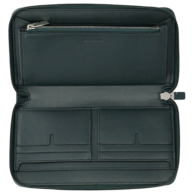 バ－バリ－ 長財布 メンズ BURBERRY チェック 8080738 グリーン ウォレット ブランド 高級 おしゃれ プレゼント 実用的