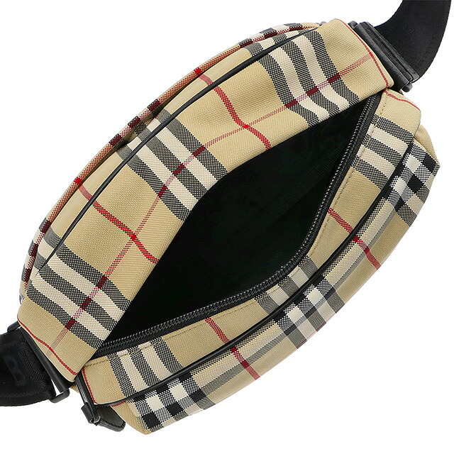 バーバリー ショルダーバッグ メンズ BURBERRY チェック 8084111 ベージュ 斜めがけ ブランド 高級 おしゃれ プレゼント 男性 実用的 かっこいい