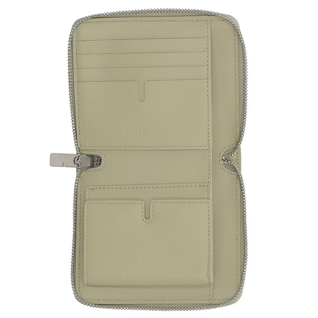 バ－バリ－ 二つ折り財布 メンズ レディース BURBERRY チェック 8087322 ベージュ ウォレット ブランド 高級 おしゃれ プレゼント 実用的