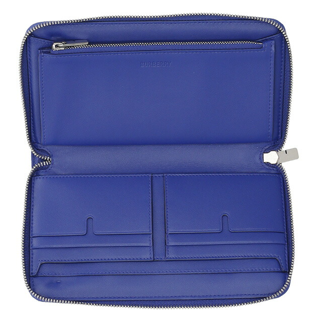バ－バリ－ 長財布 メンズ BURBERRY チェック 8089609 ブルー ウォレット ブランド 高級 おしゃれ プレゼント 実用的