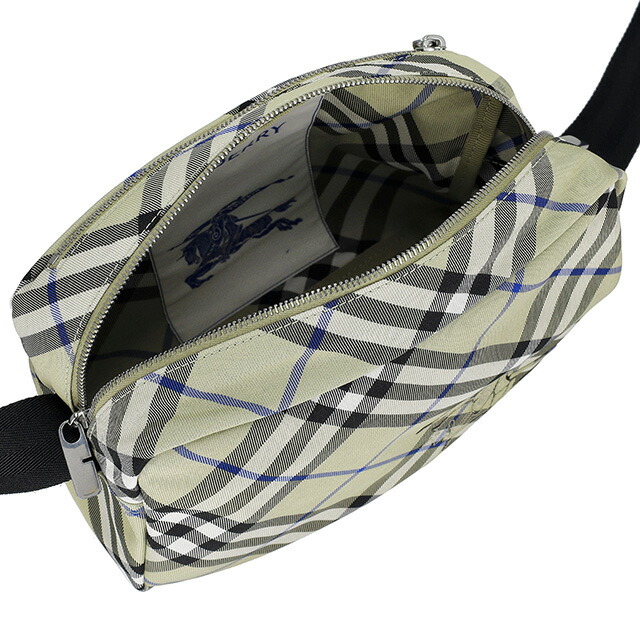 バーバリー ショルダーバッグ メンズ BURBERRY チェック 8091335 ライトベージュ 斜めがけ ブランド 高級 おしゃれ プレゼント 男性 実用的 かっこいい