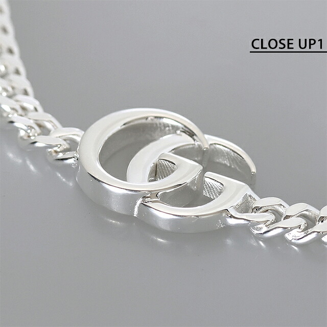 グッチ ブレスレット メンズ GUCCI ダブルG チェーン 814917 J8400 8106 シルバー アクセサリー 腕輪 ジュエリー ブランド 高級 おしゃれ プレゼント 男性 実用的 かっこいい